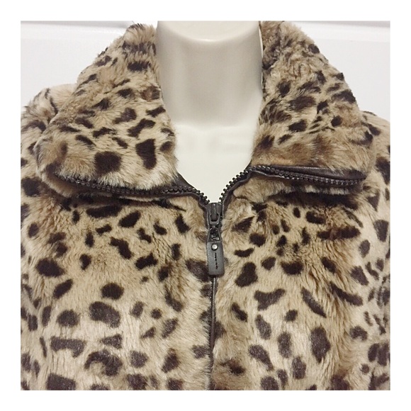 Charter Club Faux Fur Cheetah Vest - Picture 3 of 8